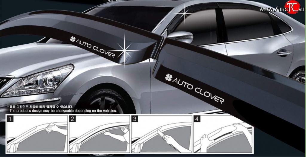 1 549 р. Дефлектора окон Avtoclover Toyota RAV4 XA40 5 дв. дорестайлинг (2012-2015)  с доставкой в г. Пермь
