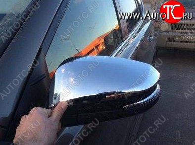 4 199 р. Накладки на зеркала CT v1 Toyota RAV4 XA40 5 дв. дорестайлинг (2012-2015) (Неокрашенные)  с доставкой в г. Пермь