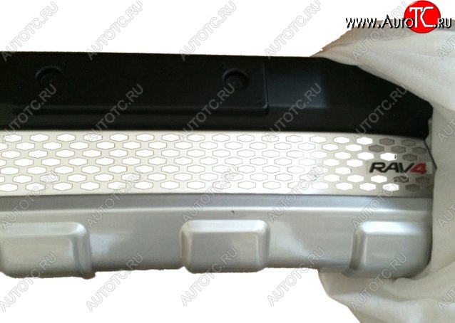 18 399 р. Накладка на передний бампер CT v2 Toyota RAV4 XA40 5 дв. дорестайлинг (2012-2015) (Неокрашенная)  с доставкой в г. Пермь