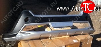 5 949 р. Накладка на передний бампер SuvStyle v2 Toyota RAV4 XA40 5 дв. дорестайлинг (2012-2015) (Неокрашенная)  с доставкой в г. Пермь