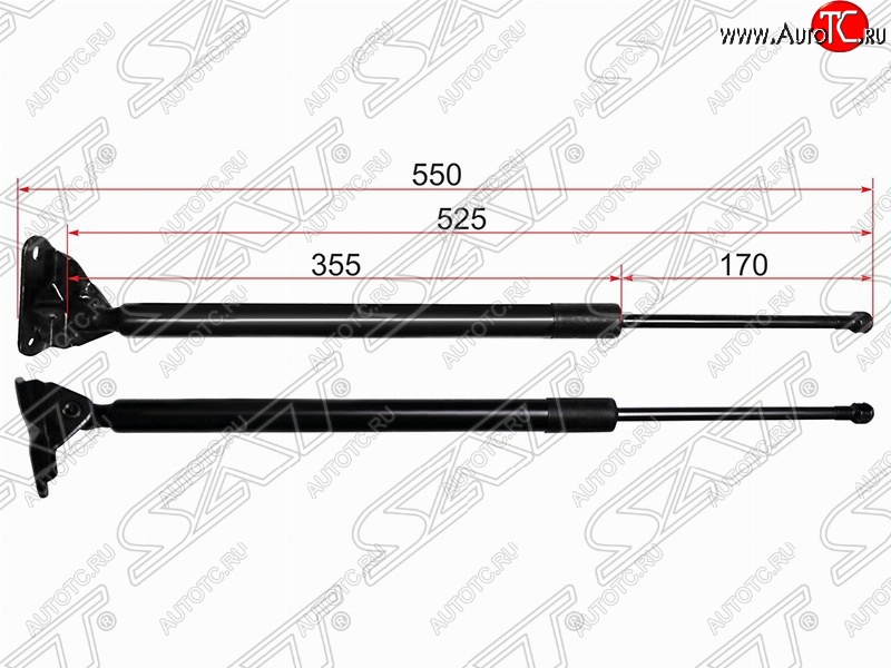 979 р. Газовый упор крышки багажника SAT Toyota RAV4 XA40 5 дв. дорестайлинг (2012-2015)  с доставкой в г. Пермь