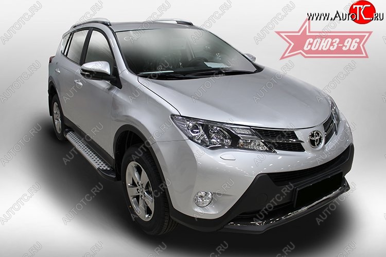 9 089 р. Пороги из алюминиевого профиля Souz-96  Toyota RAV4  XA40 (2012-2015) 5 дв. дорестайлинг  с доставкой в г. Пермь