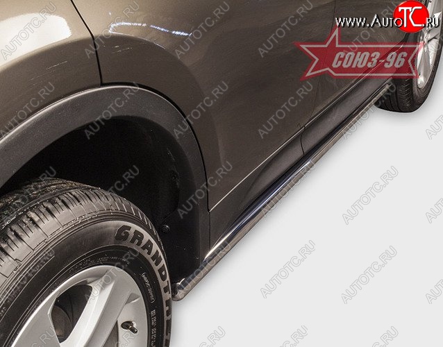 1 169 р. Защита порогов Souz-96 (d60) Toyota RAV4 XA40 5 дв. дорестайлинг (2012-2015)  с доставкой в г. Пермь