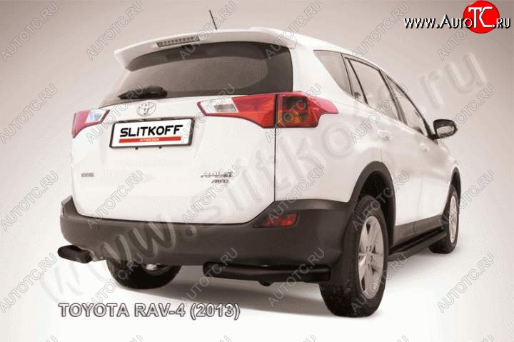 7 199 р. Уголки d76 Toyota RAV4 XA40 5 дв. дорестайлинг (2012-2015) (Цвет: серебристый)  с доставкой в г. Пермь