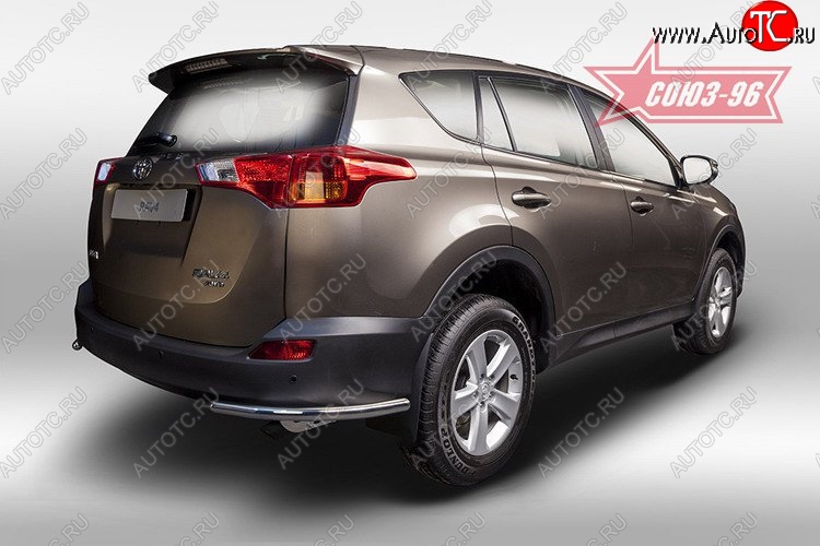 7 784 р. Защита заднего бампера из боковых уголков Souz-96 (d42)  Toyota RAV4  XA40 (2012-2015) 5 дв. дорестайлинг  с доставкой в г. Пермь