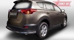 Защита заднего бампера Souz-96 (d60) Toyota RAV4  XA40 (2012-2015) 5 дв. дорестайлинг