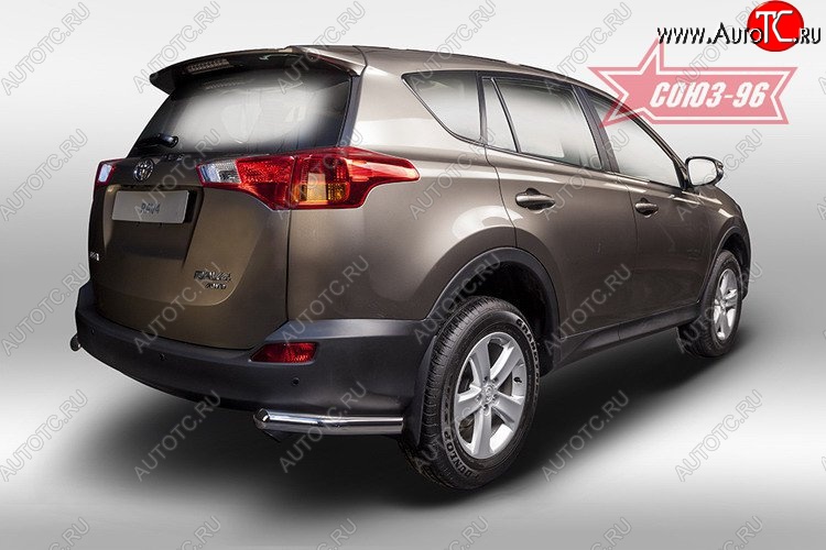 8 639 р. Защита заднего бампера из боковых уголков Souz-96 (d60) Toyota RAV4 XA40 5 дв. дорестайлинг (2012-2015)  с доставкой в г. Пермь