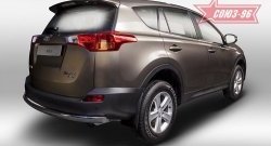 Защита заднего бампера Souz-96 (овал 75х42) Toyota RAV4  XA40 (2012-2015) 5 дв. дорестайлинг