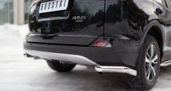14 999 р. Защита заднего бампера (Ø63 мм уголки, нержавейка) SLITKOFF  Toyota RAV4  XA40 (2015-2019) 5 дв. рестайлинг  с доставкой в г. Пермь. Увеличить фотографию 2