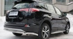 14 999 р. Защита заднего бампера (Ø63 мм уголки, нержавейка) SLITKOFF  Toyota RAV4  XA40 (2015-2019) 5 дв. рестайлинг  с доставкой в г. Пермь. Увеличить фотографию 4