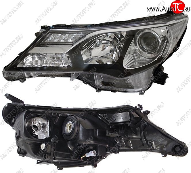9 399 р. Левая фара SAT (с электрокорректором, под ксенон) Toyota RAV4 XA40 5 дв. дорестайлинг (2012-2015)  с доставкой в г. Пермь