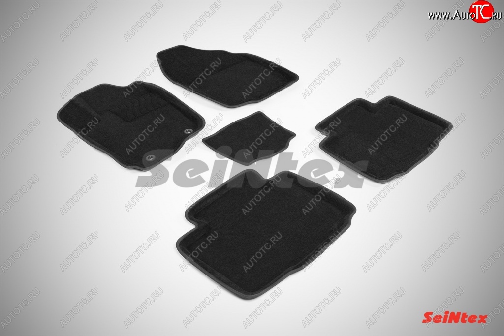 5 699 р. Износостойкие коврики в салон 3D TOYOTA RAV 4 IV черные (компл) Toyota RAV4 XA40 5 дв. дорестайлинг (2012-2015)  с доставкой в г. Пермь