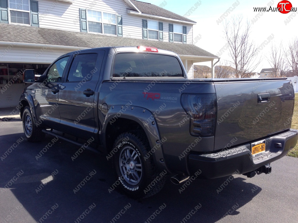 14 099 р. Накладки на колёсные арки BUSHWACKER Toyota Tundra XK50 дорестайлинг (2007-2009) (Неокрашенные)  с доставкой в г. Пермь