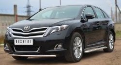12 999 р. Одинарная защита переднего бампера диаметром 42 мм SLITKOFF  Toyota Venza  GV10 (2012-2016) рестайлинг  с доставкой в г. Пермь. Увеличить фотографию 4