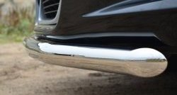 13 649 р. Одинарная защита переднего бампера диаметром 57 мм SLITKOFF Toyota Venza GV10 рестайлинг (2012-2016) (нержавейка полированная)  с доставкой в г. Пермь. Увеличить фотографию 3