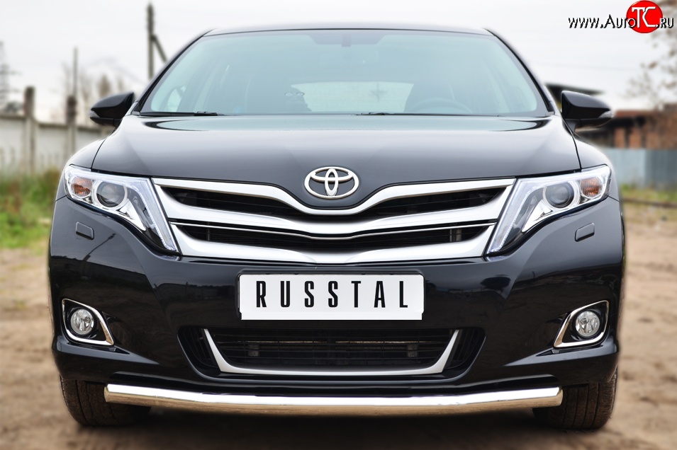 13 649 р. Одинарная защита переднего бампера диаметром 57 мм SLITKOFF Toyota Venza GV10 рестайлинг (2012-2016) (нержавейка полированная)  с доставкой в г. Пермь