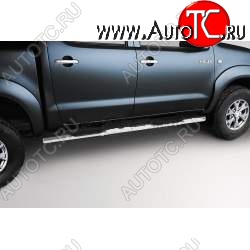 17 099 р. Защита порогов с проступью Souz-96 (d76)  Toyota Venza  GV10 (2008-2012) дорестайлинг  с доставкой в г. Пермь
