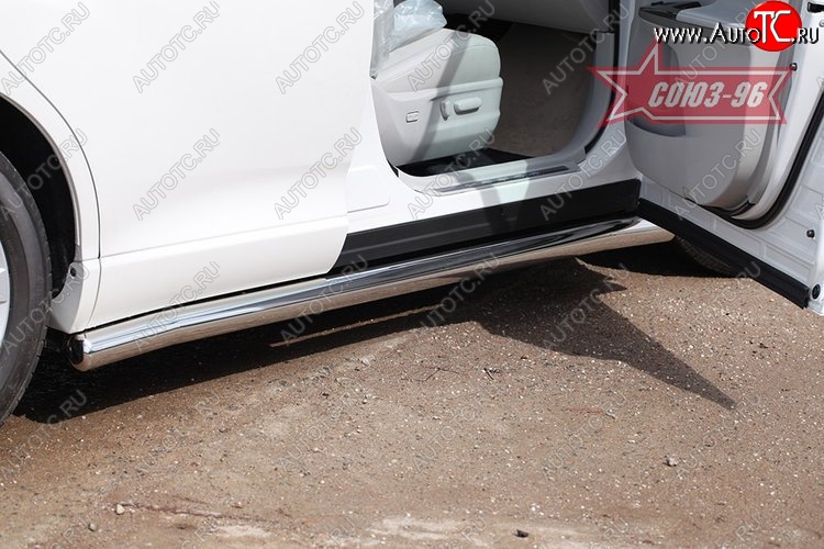 15 119 р. Защита порогов Souz-96 (d76) Toyota Venza GV10 дорестайлинг (2008-2012)  с доставкой в г. Пермь