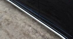 70 999 р. Защита порогов из круглой трубы диаметром 63 мм Russtal Toyota Venza GV10 рестайлинг (2012-2016) (Защита порогов с со скосами на торцах (вариант 1))  с доставкой в г. Пермь. Увеличить фотографию 2