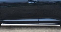 70 999 р. Защита порогов из круглой трубы диаметром 63 мм Russtal Toyota Venza GV10 рестайлинг (2012-2016) (Защита порогов с со скосами на торцах (вариант 1))  с доставкой в г. Пермь. Увеличить фотографию 8