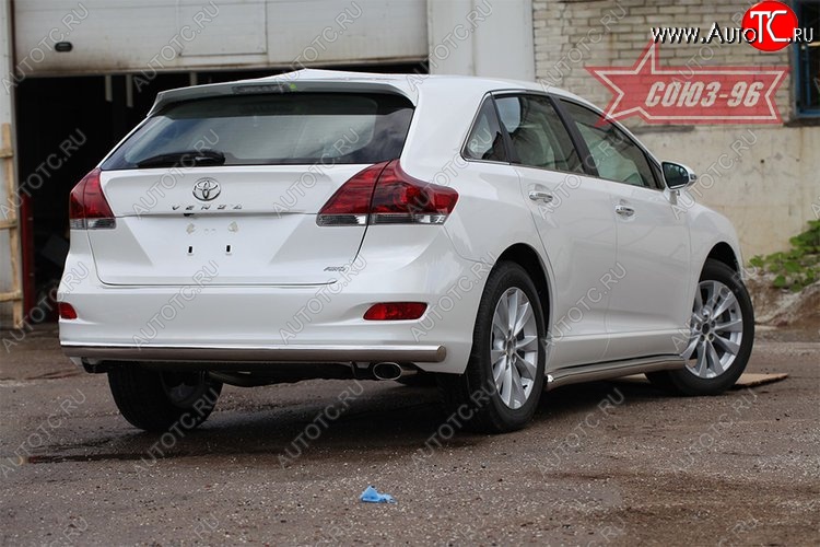 15 839 р. Защита заднего бампера рестайлинг Souz-96 Long (d60) Toyota Venza GV10 дорестайлинг (2008-2012)  с доставкой в г. Пермь