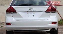 2 999 р. Защита заднего бампера из овальной трубы Souz-96 горизонтальная (в 75х42) Toyota Venza GV10 дорестайлинг (2008-2012)  с доставкой в г. Пермь. Увеличить фотографию 3