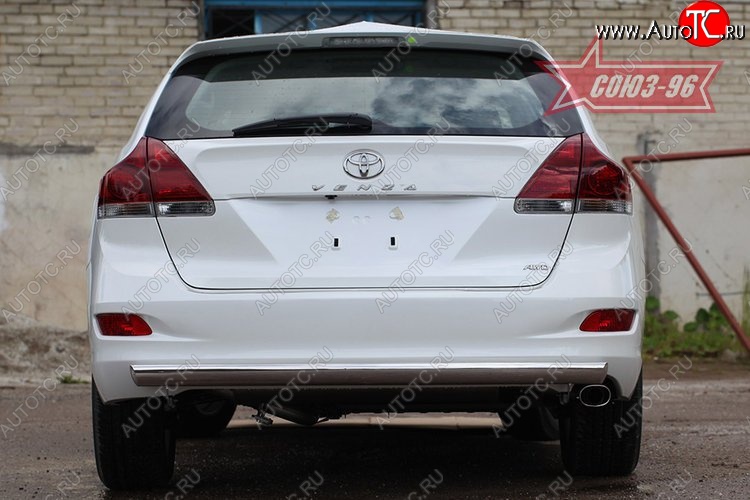 15 929 р. Защита задняя овальная 75х42 Toyota Venza GV10 дорестайлинг (2008-2012)  с доставкой в г. Пермь