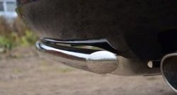 6 399 р. Одинарная защита заднего бампера из трубы диаметром 42 мм SLITKOFF  Toyota Venza  GV10 (2012-2016) рестайлинг  с доставкой в г. Пермь. Увеличить фотографию 3