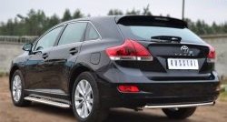 6 399 р. Одинарная защита заднего бампера из трубы диаметром 42 мм SLITKOFF  Toyota Venza  GV10 (2012-2016) рестайлинг  с доставкой в г. Пермь. Увеличить фотографию 4