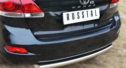 13 549 р. Одинарная защита заднего бампера из трубы диаметром 63 мм SLITKOFF  Toyota Venza  GV10 (2012-2016) рестайлинг  с доставкой в г. Пермь. Увеличить фотографию 2