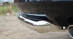 13 549 р. Одинарная защита заднего бампера из трубы диаметром 63 мм SLITKOFF  Toyota Venza  GV10 (2012-2016) рестайлинг  с доставкой в г. Пермь. Увеличить фотографию 3