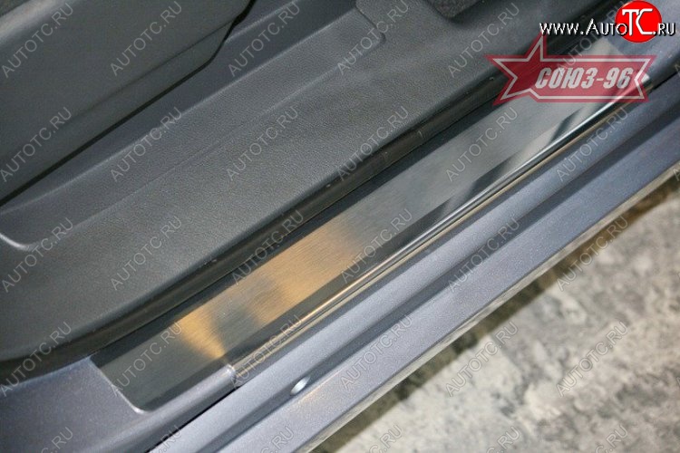 2 294 р. Накладки на внутренние пороги Souz-96 (без логотипа)  Toyota Verso  R20 (2009-2012) дорестайлинг  с доставкой в г. Пермь
