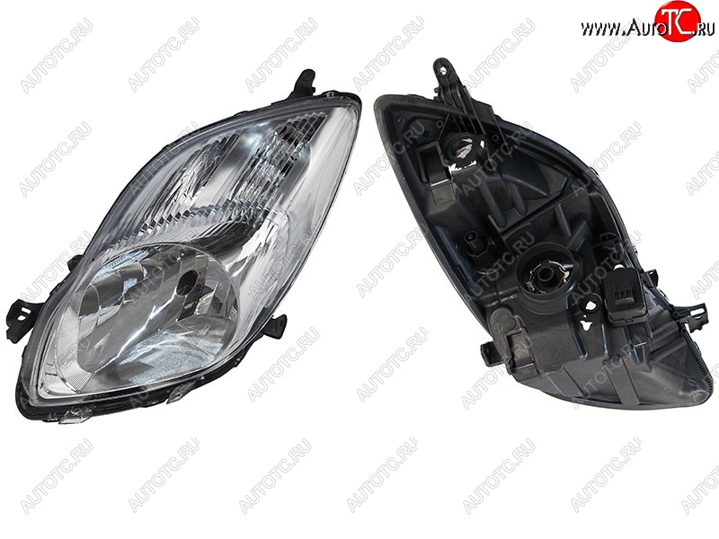8 249 р. Левая фара SAT (с корректором, евросвет) Toyota Vitz XP90 хэтчбэк 5 дв. дорестайлинг (2005-2007)  с доставкой в г. Пермь