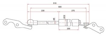 Правый газовый упор крышки багажника SAT Toyota Vitz  XP10 (1998-2001) хэтчбэк 5 дв., хэтчбэк 3 дв. дорестайлинг