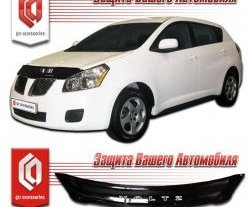 1 999 р. Дефлектор капота CA-Plastic Toyota Voltz (2008-2010) (серия Classic черный, Без надписи)  с доставкой в г. Пермь. Увеличить фотографию 2
