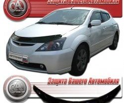 1 899 р. Дефлектор капота CA-Plastic Toyota Will Vs XE120 (2001-2004) (серия Classic черный, Без надписи)  с доставкой в г. Пермь. Увеличить фотографию 2