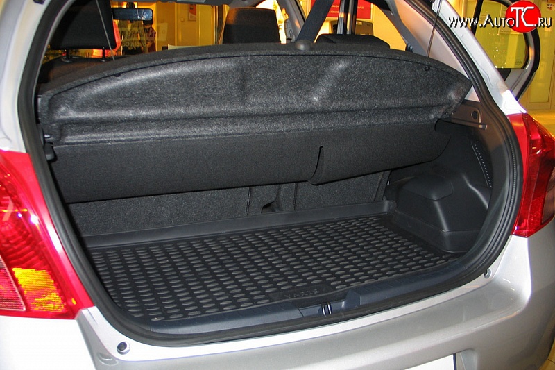 1 399 р. Коврик в багажник Element (полиуретан) (хетчбек) Toyota Yaris XP90 дорестайлинг, хэтчбэк 5 дв. (2005-2008)  с доставкой в г. Пермь