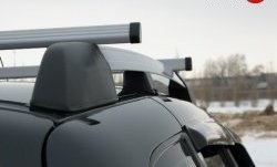 5 299 р. Рейлинги АПС L  Chevrolet Niva  2123 (2002-2008), Лада 2123 (Нива Шевроле) (2002-2008) (Башмак черный, рейлинг серый)  с доставкой в г. Пермь. Увеличить фотографию 6