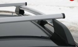 5 299 р. Рейлинги АПС L  Chevrolet Niva  2123 (2002-2008), Лада 2123 (Нива Шевроле) (2002-2008) (Башмак черный, рейлинг серый)  с доставкой в г. Пермь. Увеличить фотографию 7