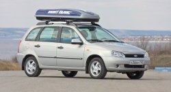 5 319 р. Рейлинги Petroil Tuning Усиленные  Лада Калина  1117 (2004-2013) универсал (Серебристый муар, крыша с ребром жесткости)  с доставкой в г. Пермь. Увеличить фотографию 7