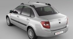3 059 р. Рейлинги Petroil Tuning на автомобиль  Datsun on-DO (2014-2021), Лада Гранта  2190 (2011-2017), Лада Гранта Спорт ( 2191,  2190) (2023-2025) (Серебристые)  с доставкой в г. Пермь. Увеличить фотографию 2