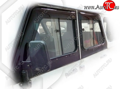 2 079 р. Дефлектора окон CA-Plastic  Уаз 315195 Хантер (2003-2025) (Classic полупрозрачный)  с доставкой в г. Пермь
