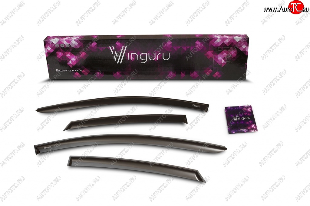 2 199 р. Дефлекторы боковых окон Vinguru Уаз 315195 Хантер (2003-2025)  с доставкой в г. Пермь