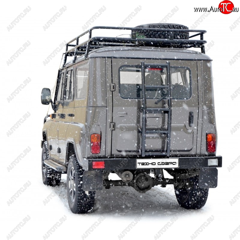 29 999 р. Задний силовой бампер Техно Cфера (под ТСУ)  Уаз 315195 Хантер (2003-2025)  с доставкой в г. Пермь
