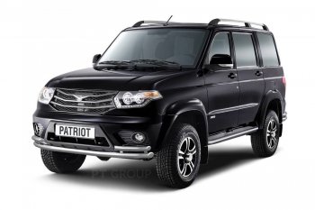 20 699 р. Порожки для ног из трубы Ø51 с алюминиевой площадкой Petroil Tuning  Уаз Патриот  3163 5-дв. (2014-2016) 1-ый рестайлинг (Нержавеющая полированная сталь)  с доставкой в г. Пермь. Увеличить фотографию 8