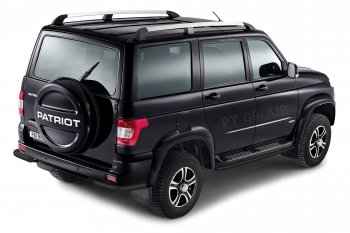 6 759 р. Защита порогов из трубы Ø51 Petroil Tuning  Уаз Патриот  3163 5-дв. (2014-2016) 1-ый рестайлинг (Черный (Шагрень))  с доставкой в г. Пермь. Увеличить фотографию 4