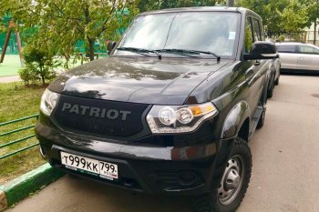 8 499 р. Решетка радиатора CrTuning - Чёрный БРУТ Уаз Патриот 3163 5-дв. 1-ый рестайлинг (2014-2016) (Без надписи PATRIOT)  с доставкой в г. Пермь. Увеличить фотографию 6