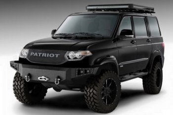 8 499 р. Решетка радиатора CrTuning - Чёрный БРУТ Уаз Патриот 3163 5-дв. 1-ый рестайлинг (2014-2016) (Без надписи PATRIOT)  с доставкой в г. Пермь. Увеличить фотографию 7