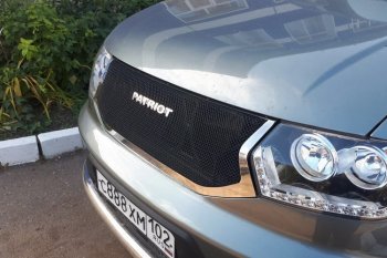 12 499 р. Решетка радиатора CrTuning Уаз Патриот 3163 5-дв. 1-ый рестайлинг (2014-2016) (Сетка черная, С надписью PATRIOT)  с доставкой в г. Пермь. Увеличить фотографию 8