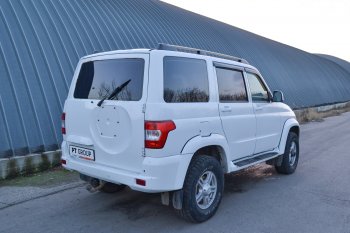 8 489 р. Рейлинги Petroil Tuning  Уаз Патриот ( 3163 5-дв.,  3163 5 дв.) (2014-2025) 1-ый рестайлинг, 2-ой рестайлинг (Цвет: серебристый муар)  с доставкой в г. Пермь. Увеличить фотографию 4